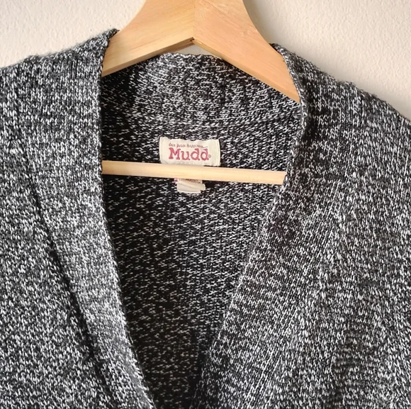 Mudd Size M Dark Grey Cardigan - Picture 3 of 16
